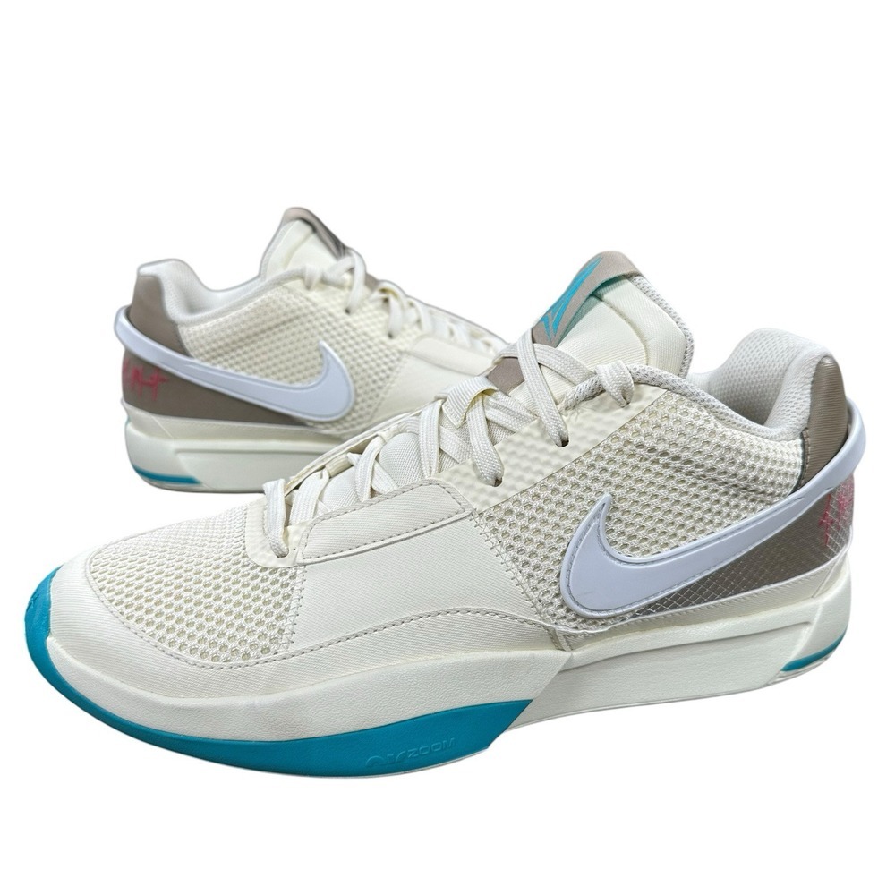 Nike Men's Size 8.5 JA 1 Day One Shoe DR8785-102 Coconut Milk Khaki Dusty Cactus